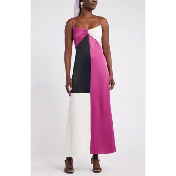Nordstrom Dresses & Skirts - Nordstrom x Harlem's Fashion Row Harbison Satin Maxi Slip Dress Size XL